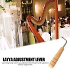 Ergonomic Lyre Harp Tuning Tool with Wooden Handle for Enhanced Sound Quality