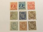 old stamps CARIBBEAN x 9 telegraph stamps