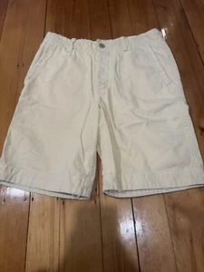 Abercrombie & Fitch Mens Light Yellow Size 32 Casual Preppy Chino Shorts - Picture 1 of 8