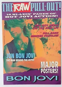 BON JOVI Raw Magazine 1994 Vintage poster 16 page lift out pull out centre fold - Bild 1 von 14
