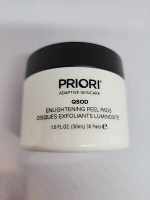 Almohadillas exfoliantes iluminadoras Priori Q+Sod 1,0 oz/30 ml nuevas sin caja sin sellar EXP 06/2024 Foto 1 de 4