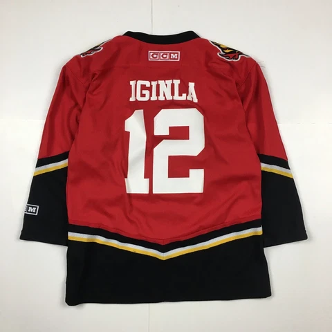 Jarome Iginla CCM NHL Hockey Jersey Red Home #12 Youth L/XL Cover