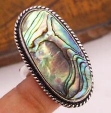 Abalone Shell 925 Silver Plated Handmade Ring of US Size 7.5