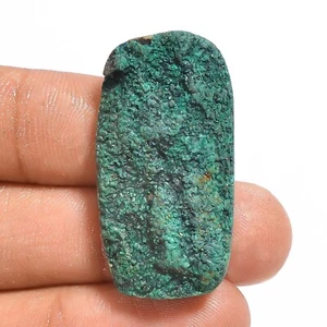 Natural Azurite Malachite Gemstone 46.50 Cts Loose Radiant Druzy From 33X18X8 mm - Picture 1 of 6