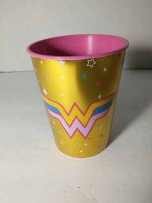 Wonder Woman Favor Cup suministros de fiesta de cumpleaños 16 oz 1 unidad Foto 1 de 3