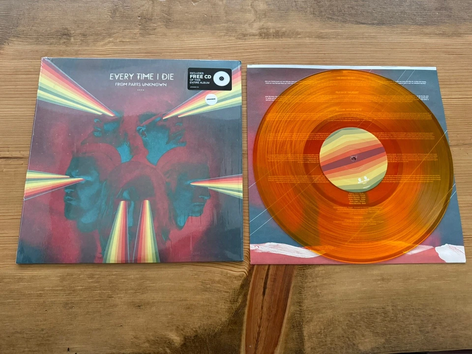 SEALED EVERY TIME I DIE From Parts Unknown VINYL LP ORANGE_no big dirty ex lives - Image 1 of 1