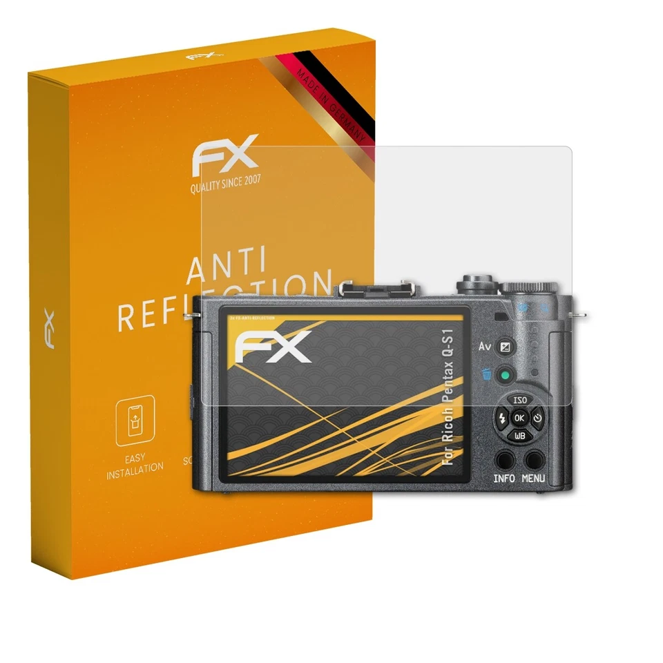atFoliX 3x Screen Protection Film for Ricoh Pentax Q-S1 matt&shockproof - Image 1 of 4