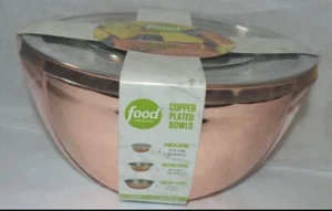 Food Network Copper Plated Bowls  - Picture 1 of 2