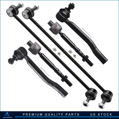 Ajuste para Honda Civic 2016 17 18-2019 6 piezas barra estabilizadora delantera extremo eslabones barra de amarre eslabones Foto 1 de 4