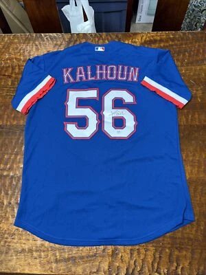 Kole Calhoun Signed Texas Rangers Jersey PSA DNA Coa Autographed - Image 1 of 4