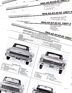 1962 1963 1964 1965 1966 CHEVY II NOVA BODY FRAME MOTORS CRASH ILLUSTRATIONS MOR - Picture 1 of 1