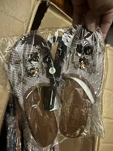 WHOLESALE LOT 36 Pairs Chinese Mesh Floral Beaded Sequins Slippers Sandals - Picture 1 of 5