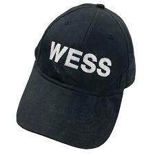 Wess Black White Ball Cap Hat Adjustable Baseball Adult