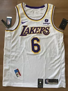 Lebron James LA Lakers Swingman Association Nike Size 48 L Mens NWT Jersey #6 - Picture 1 of 7