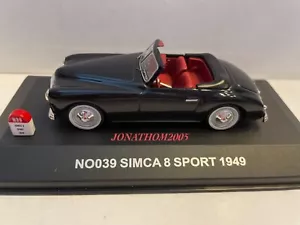 Nostalgie NO039 Simca 8 Sport 1949 Negro A 1/43° - Imagen 1 de 7