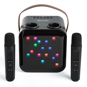 Karaoke Machine Portable Speaker. 2 Wireless Mics & Lights. Mr Entertainer Nano - Picture 1 of 11