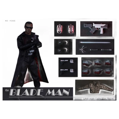 Boneco de ação Blade Man Eric Brooks Daywalker PC005 1:6 conjunto completo boneca modelo brinquedo - Imagem 1 de 4