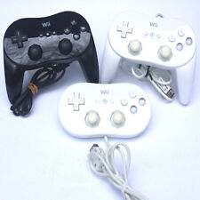 Nintendo Wii Classic Controller or Pro Wired Official OEM Black White - You Pick