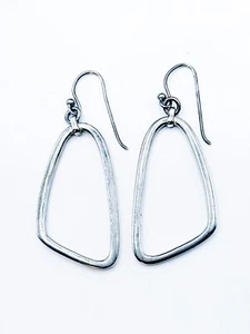 SILPADA 2.25" Sterling Silver .925 Geometric Dangle Earrings - Picture 1 of 6