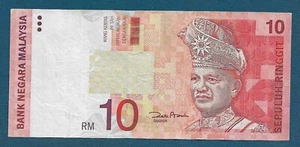 Malaysia banknotes,Bank Negara Malaysia, RM 10 Ringgi - Original banknotes ! - Picture 1 of 2