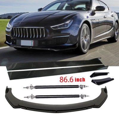 Front Bumper Spoiler Splitter / Side Skirt / Rear Lip Rods For Maserati Gran T - Изображение 1 из 4