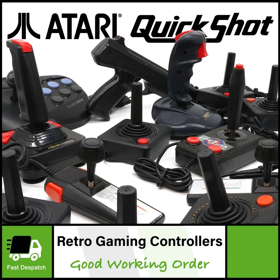 Retro Joysticks Controllers | Atari Amiga C64 & More | Good Working Order - Image 1 of 1