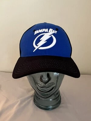 Gorra de béisbol Tampa Bay Lightning Zephyr NHL ajuste elástico negra azul talla M/L Foto 1 de 4
