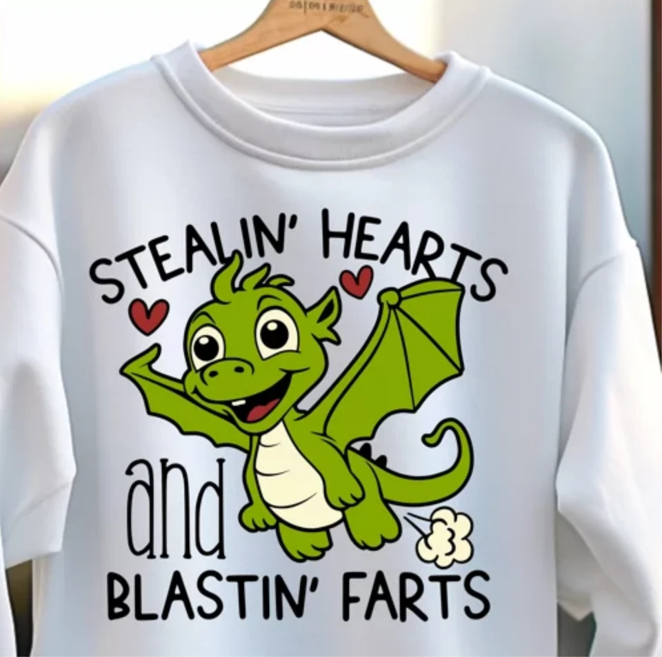 STEALIN HEARTS AND BLASTIN FARTS Día de San Valentín Juvenil Sudadera Divertida Niño Niño Niño Foto 1 de 1