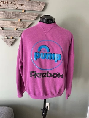 Vintage 90’s Reebok The Pump Crewneck Sweatshirt XL Retro 90s USA Baggy Fashion - Image 1 of 4