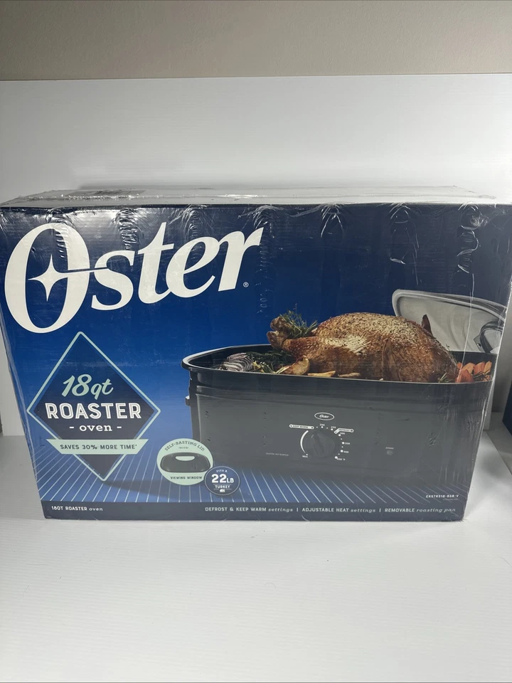Horno tostador eléctrico autoperficante Oster 18 cuartos se adapta a tapa transparente de pavo de 22 lb Foto 1 de 1
