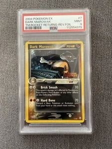 Dark Marowak - 2004 Pokemon EX Team Rocket Returns Holo #7 sello inverso - PSA 9 - Imagen 1 de 2