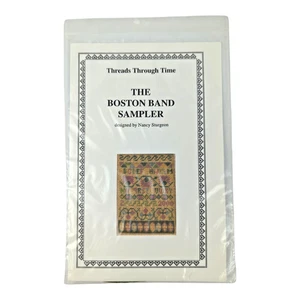 "The Boston Band Sampler" Threads Through Time Needlepoint Kit | 40ct Silk Gauze - Picture 1 of 3