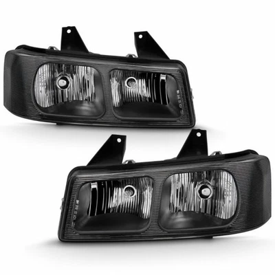 ANZO For GMC Savana 1500/2500/3500 2003-2017 Crystal Headlight Black | 111474 - Image 1 of 4