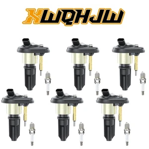 Set of 6 Ignition Coil & Spark Plug for Chevrolet Trailblazer 4.2L UF303 - Foto 1 di 10