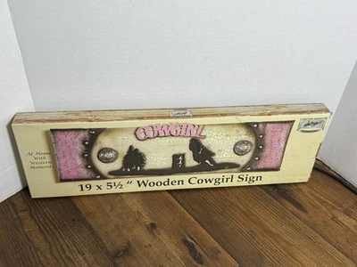 Cowgirl Decorative Hanging Wall Sign 19x5 1/2 (CRRW) - Изображение 1 из 4