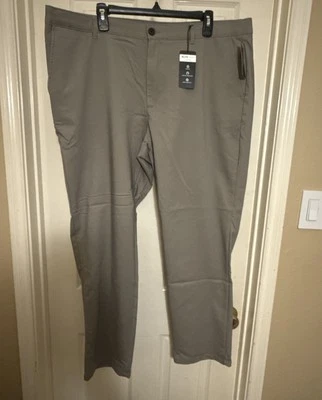 Pantalones informales Alfani para hombre ajuste regular 40w 32l gris Wallstreet Foto 1 de 4