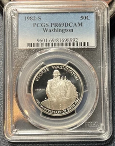 1982-S PCGS PR69DCAM  George Washington Commemorative Half Dollar - Picture 1 of 4