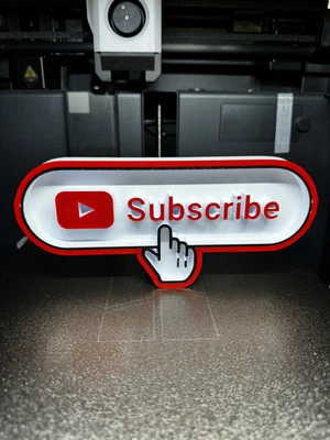BR3TTIN3D Youtube Subscribe Icon Sign Logo Collectible Display Text Plaque Plate YT
