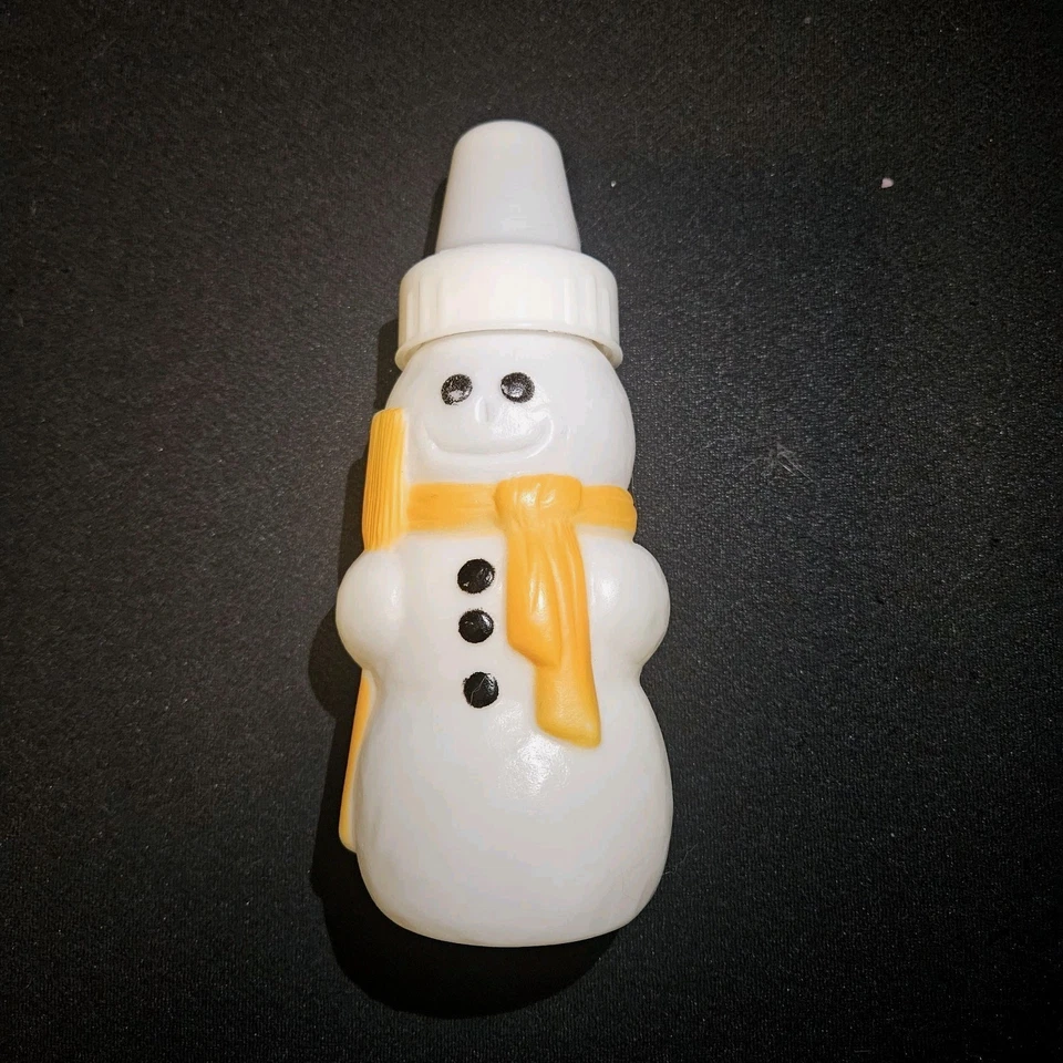 Vintage Evenflo Plastic Snowman Baby Bottle w/Soft Nipple Ravenna Ohio USA - Image 1 of 1