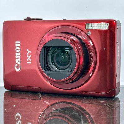 Canon IXY 51S Red Compact Digital Camera 10MP Tested Working Japan Seller - Image 1 of 4