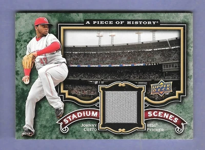 2009 Upper Deck A Piece of History Stadium Scenes Jersey JOHNNY CUETO #SS-JC - Image 1 of 2