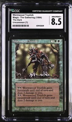WORMWOOD TREEFOLK The Dark Rare Reserved List CGC 8.5 MTG [Nostalgium] - Image 1 of 2