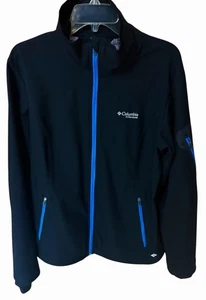 Columbia Titanium Omni Heat Shield Full Zip Jacket Women XL Black Blue EUC - Bild 1 von 4