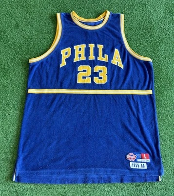 Camiseta deportiva de baloncesto vintage de los Philadelphia 76ers Jason Richardson Reebok talla L azul Foto 1 de 4