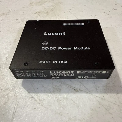 LUCENT 25W DC-DC POWER MODULE, DW025AB-M, IN:DC36-75V,0.92A OUT1:DC 5V, 2.5A OUT - Image 1 of 2