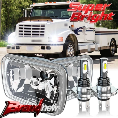 Faróis de LED Hi/Lo feixe selado 7x6 polegadas 1998-2007 para Peterbilt 357 378 379 385 - Imagem 1 de 4