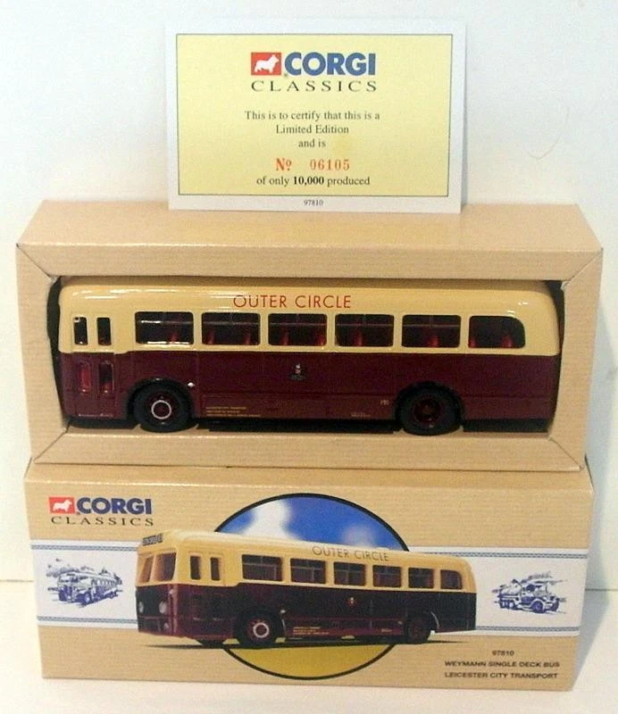 Corgi 1/50 Scale 97810 - Weymann Single Deck Bus - Leicester City Transport - Bild 1 von 1