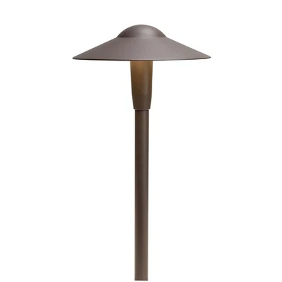 Kichler 15811AZT27R 16" 2700K LED Dome Path in Textured Architectural Bronze - Image 1 of 2
