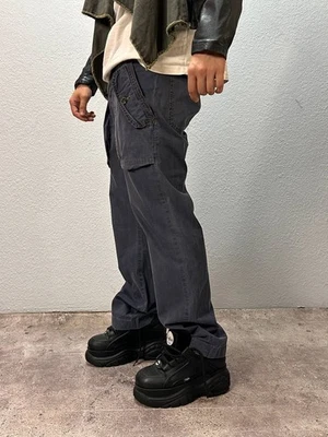 Share Rare Multipocket Men Vintage Just Cavalli Dirty Brown Print Cargo Pants Si - Image 1 of 4