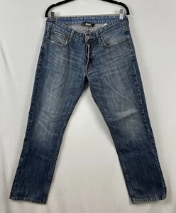Lucky Brand Denim Jeans Mens 33 H212 Straight Medium Wash Cotton GUC (150) - Picture 1 of 11